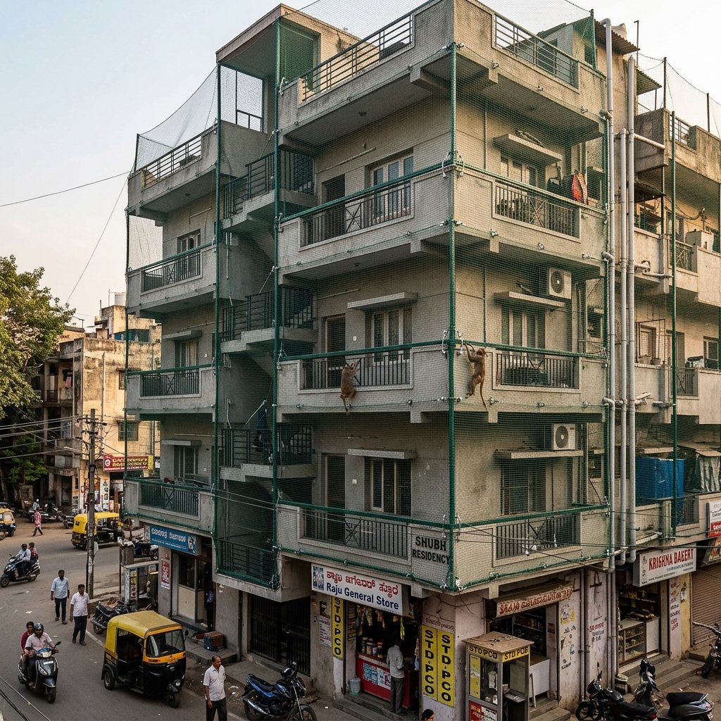 Monkey Protection Net Building